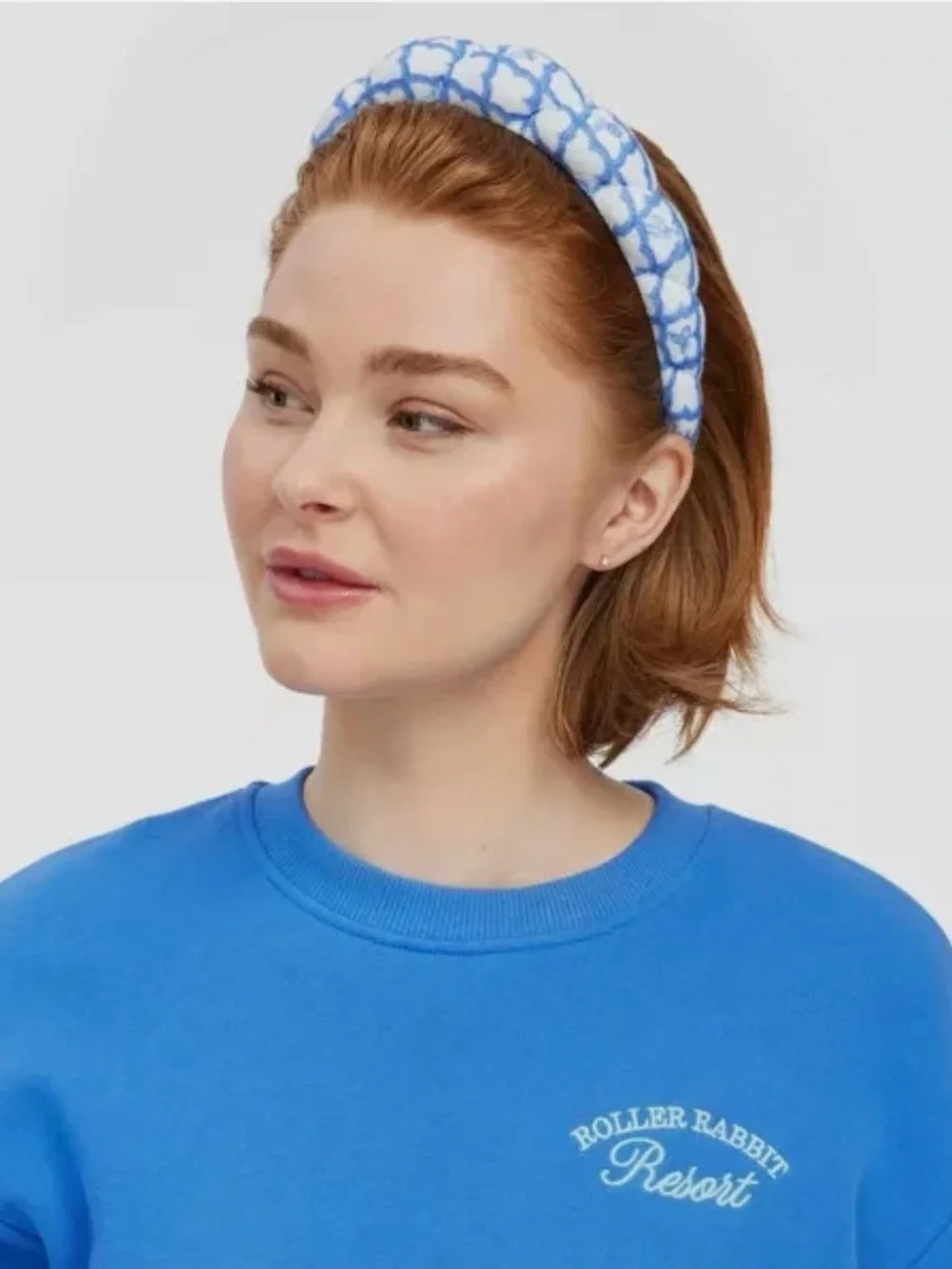 Roller Rabbit x Target Geo Hearts Headband/Wristbands/Clips Set BLUE